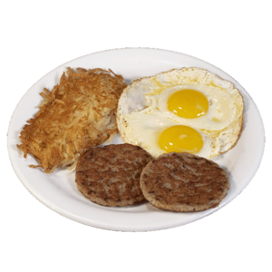 Sausage Patty with Eggs