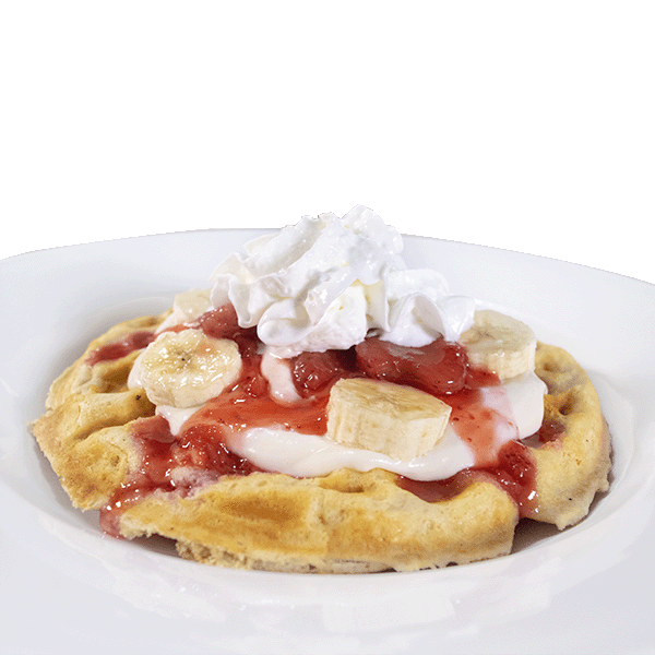 Denny's Guam - Strawberry Banana Waffle