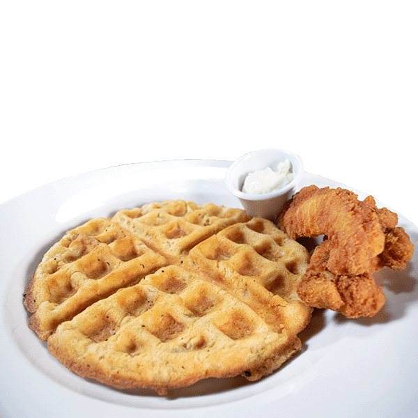 Chicken Strip and Waffle
